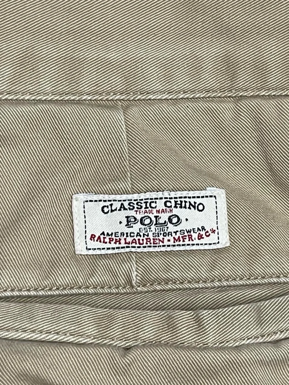 Polo Ralph Lauren Khaki Vintage Pleated Chino Pants Men's 42 X 30 100% Cotton